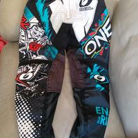 pantaloni motocross bambini