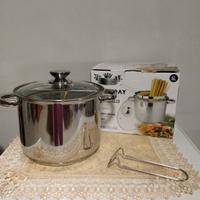 Pentola Spaghettiera in Acciaio Inox 6 Litri 