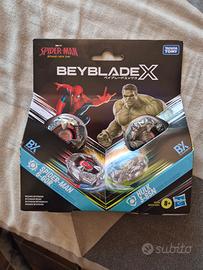 Beyblade X Spider-Man e Hulk