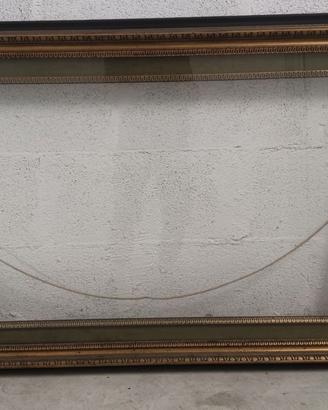 Cornice per tela in legno intarsiato