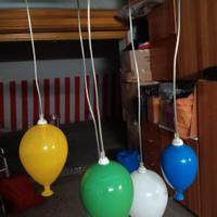 Lampadario per cameretta in vetro soffiato