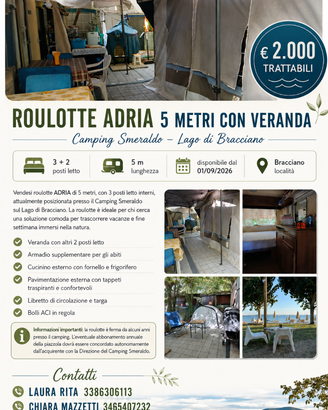 roulotte al lago di Bracciano
