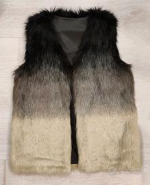 Gilet / Smanicato in ecopelliccia effetto sfumato 