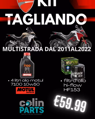 KIT TAGLIANDO DUCATI MULTISTRADA T.T. OLIO MOTUL