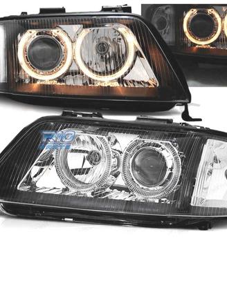 FARI AUDI A6 99-01 OCCHI ANGELI SFONDO NERO