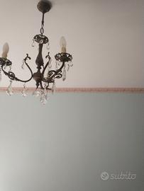 lampadario vintage 3 luci
