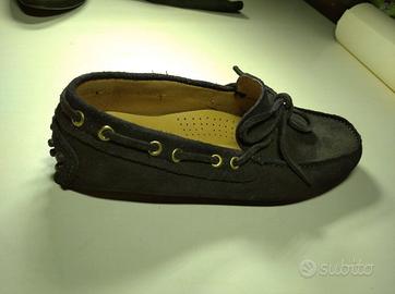 Mocassino camoscio blu
