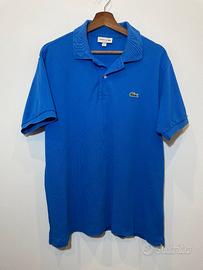 Lacoste, Polo t shirt blu cielo, colore acceso - L
