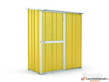 Casetta box giardino in Acciaio 155x100cm giallo