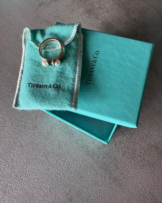 Anello hardaware Tiffany doppia perla