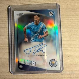 Tijjani Reijnders autograph card topps chrome