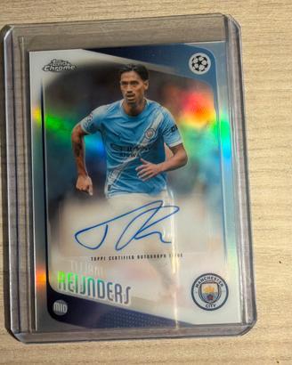 Tijjani Reijnders autograph card topps chrome