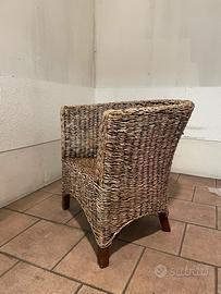 Poltroncina in vimini