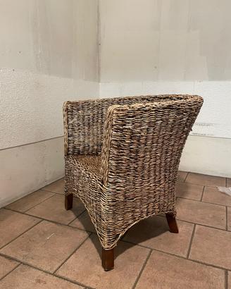 Poltroncina in vimini