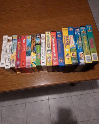 video cassette cartoni animati vintage 