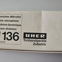Raro microfono dinamico vintage Uher M 136 
