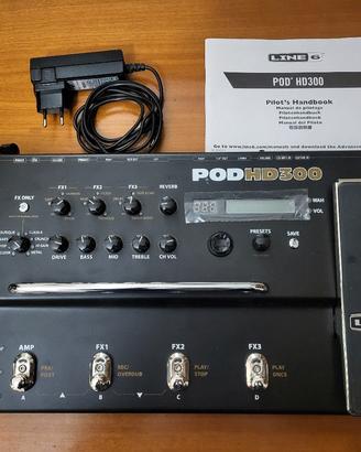 Pedaliera per chitarra elettrica Line 6 Pood 300