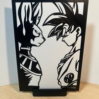 Quadretto Dragon Ball - Goku e Biru