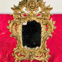 Specchio antico stile roccoco' in bronzo