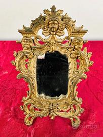 Specchio antico stile roccoco' in bronzo