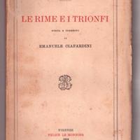 Francesco Petrarca Le rime e i trionfi 1929