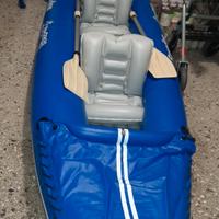 canoa kayak 3 posti compresa di pagaie + 4 gilet s