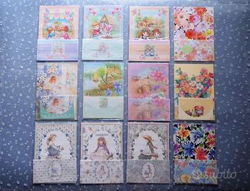 VINTAGE 1990 Carta Lettere PROFUMATA Papel Papeis