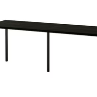 Scrivania colore nero 200x60cm