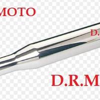 Terminale Scarico Marmitta Fishtail Cromato Custom