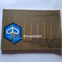 Piaggio Ape MP-Vespa Comm. 1974-5 catalogo ricambi