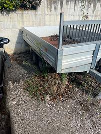 Carrello rimorchio targato a doppia ruota