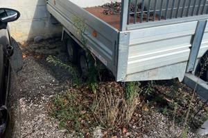 Carrello rimorchio targato a doppia ruota