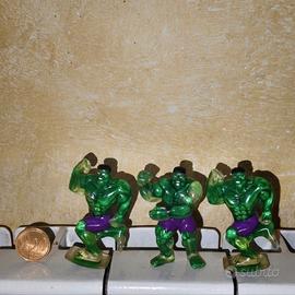 Lotto 3 figure Hulk Nesquik 2003 Nestlé