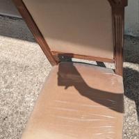 set di sei sedie di buona fattura in legno 