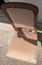 set di sei sedie di buona fattura in legno 