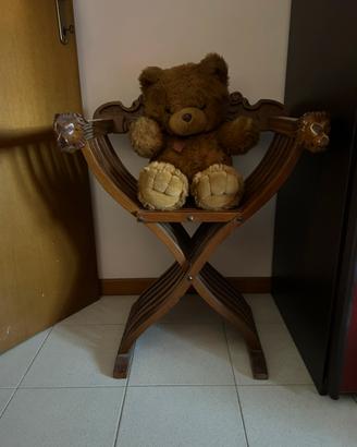 Sedia Savonarola in legno