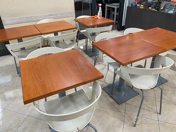 Tavoli e sedie da bar