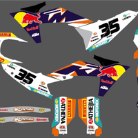 Grafiche crystal replica ktm factory exc sxf sx