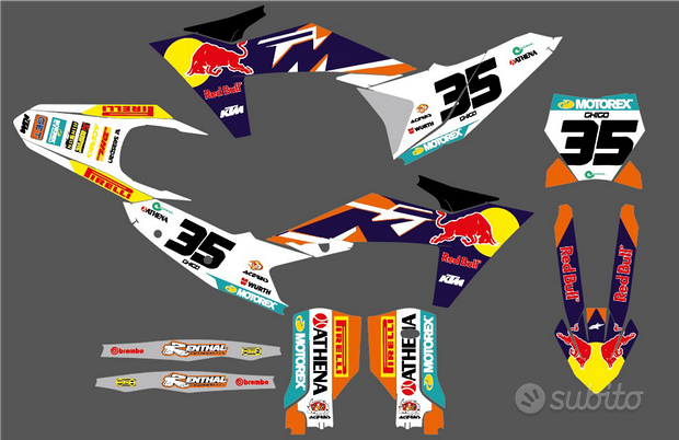 Grafiche crystal replica ktm factory exc sxf sx