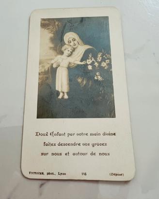 Santino antico fotografico 1919 - Lione
