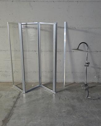 parete doccia per vasca e soffione