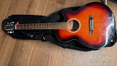 Chitarra acustica elettrificata Stagg + custodia