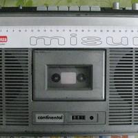 Stereo radio continental musicassette registratore