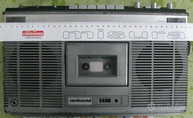 Stereo radio continental musicassette registratore