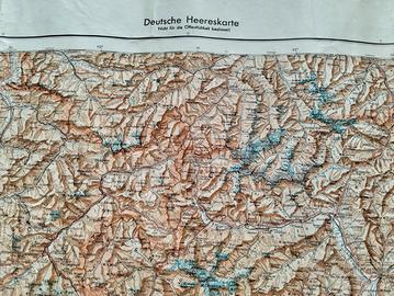 carta dell' Italia della Wehrmacht