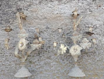 coppia candelabri antichi