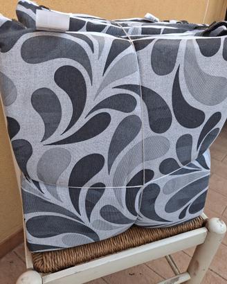 set da 6 cuscini per sedie 40*40