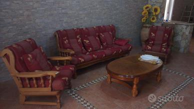 Divano Salotto Old American + accessori