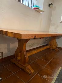 Tavolo abete rosso legno massello