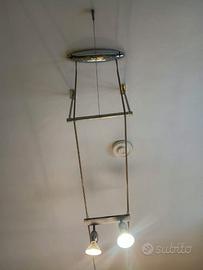 lampada a sospensione con faretti regolabili